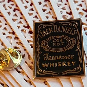 Jack Daniels Black and Gold Lapel Pin